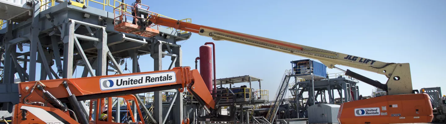 boom lift extended 