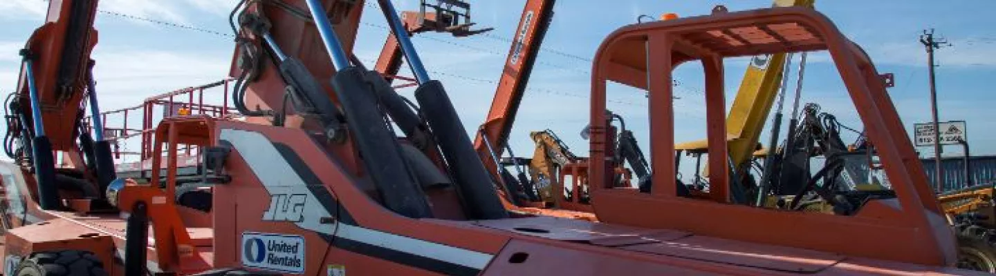jobsite with equipment
