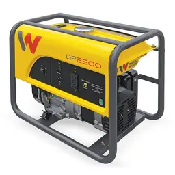 Yellow Wacker Neuson portable gas generator