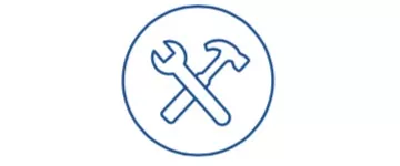hammer and wrench icon
