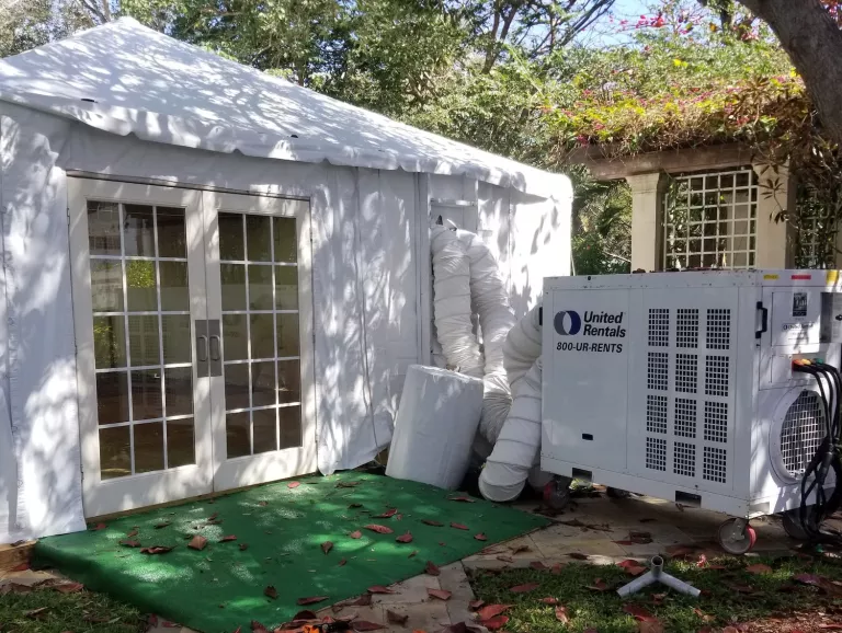Tent air conditioner for event