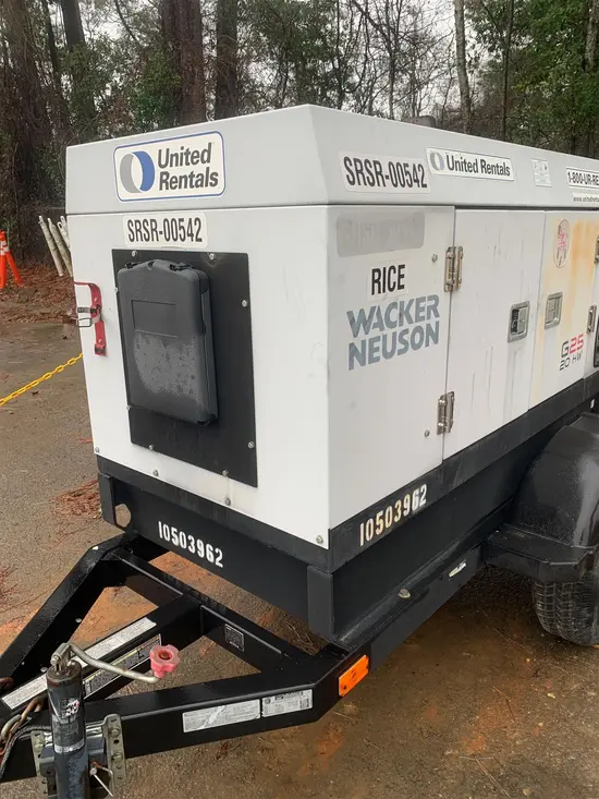 2016 Wacker Neuson G25 T4F Diesel Generator