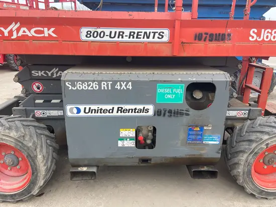 2018 Skyjack SJ6826RT Rough Terrain Scissor Lift