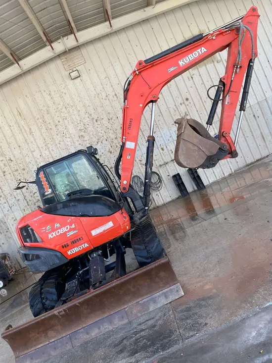 2017 Kubota KX080-4SR3A Mini Excavator