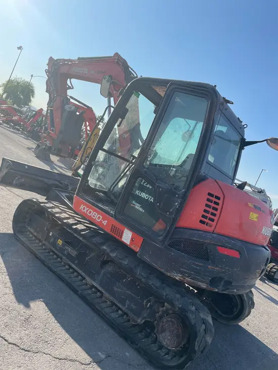 2019 Kubota KX080-4SR3A Mini Excavator