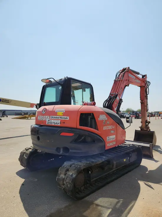 2018 Kubota KX080-4SR3A Mini Excavator