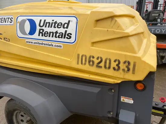 2017 Atlas Copco XAS185KD7 IT4 Air Compressor