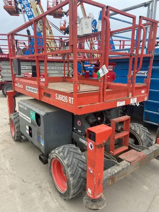 2018 Skyjack SJ6826RT Rough Terrain Scissor Lift