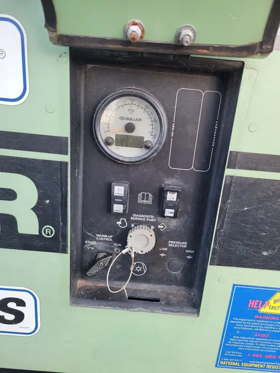 2017 Sullair 185DPQ-KU-T3 Air Compressor