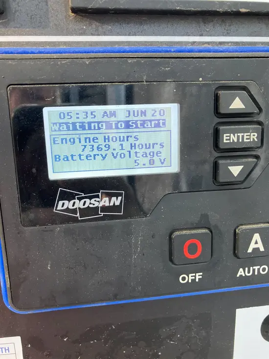 2018 Doosan G25WDO-T4F Diesel Generator