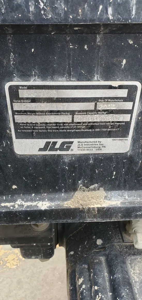2014 JLG G6-42A Forklift