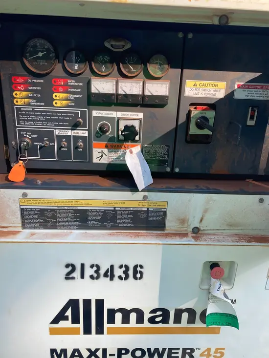 2018 Allmand MP45 Diesel Generator