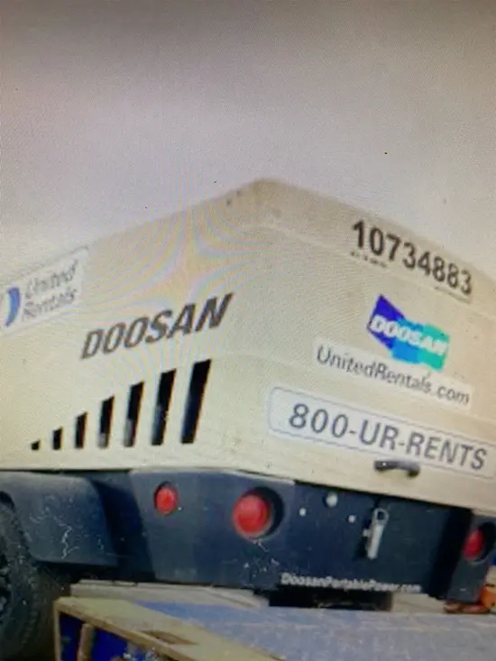2018 Doosan C185WKU-T4I Air Compressor