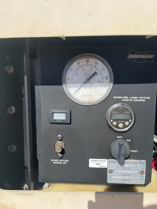 2018 Doosan C185WDZ-T4F Air Compressor