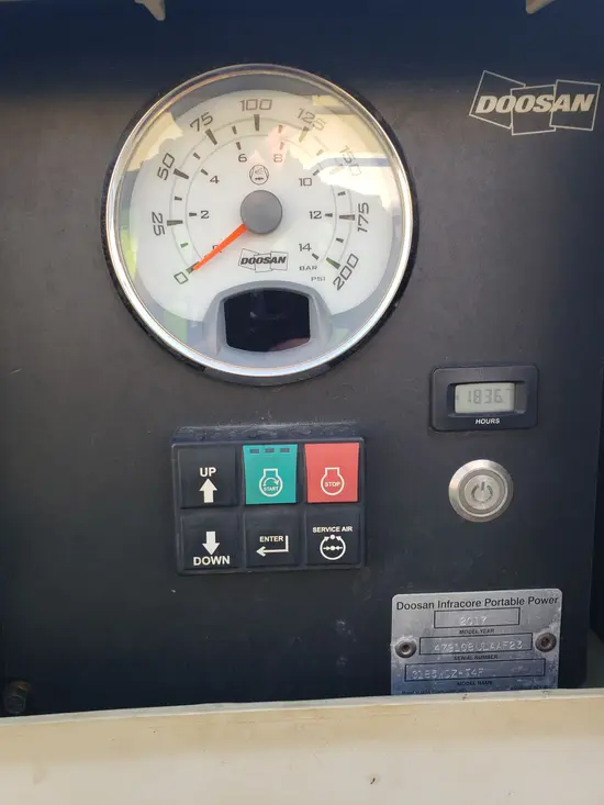 2017 Doosan C185WKU-T4F Air Compressor
