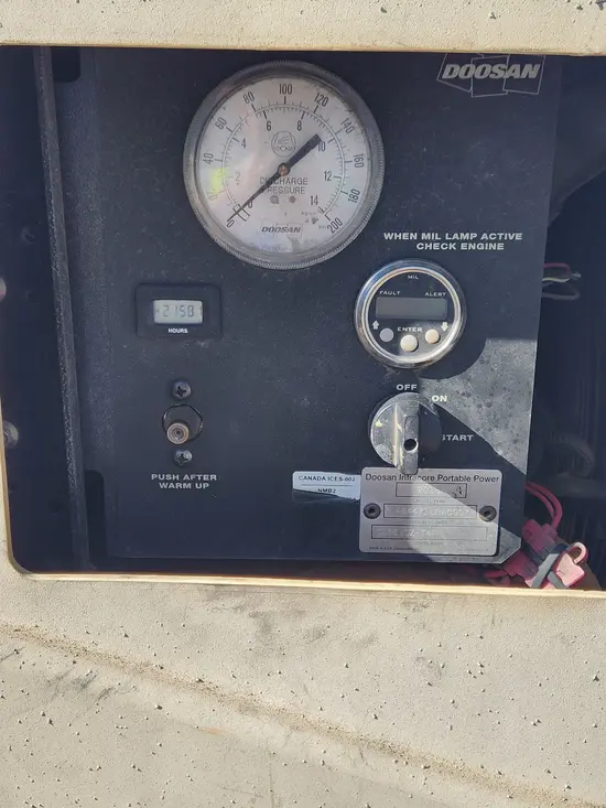 2018 Doosan C185WDZ-T4F Air Compressor