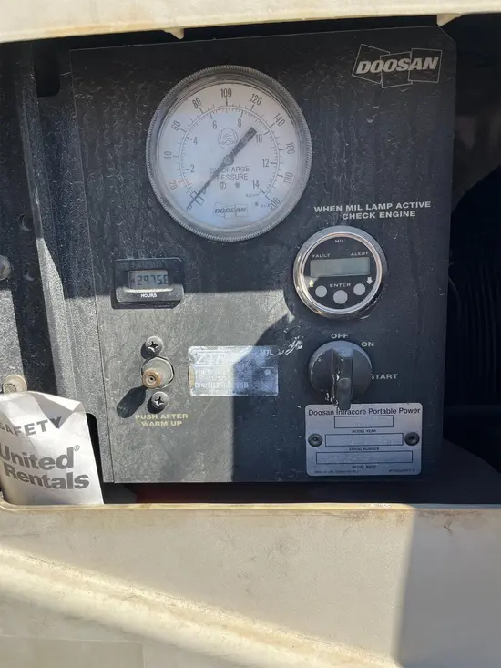 2017 Doosan C185WDZ-T4F Air Compressor