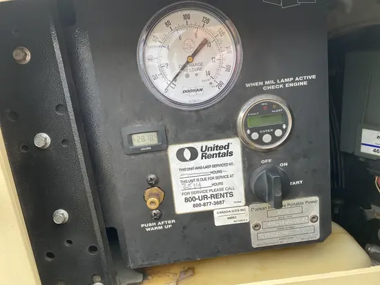 2018 Doosan C185WDO-T4F Air Compressor