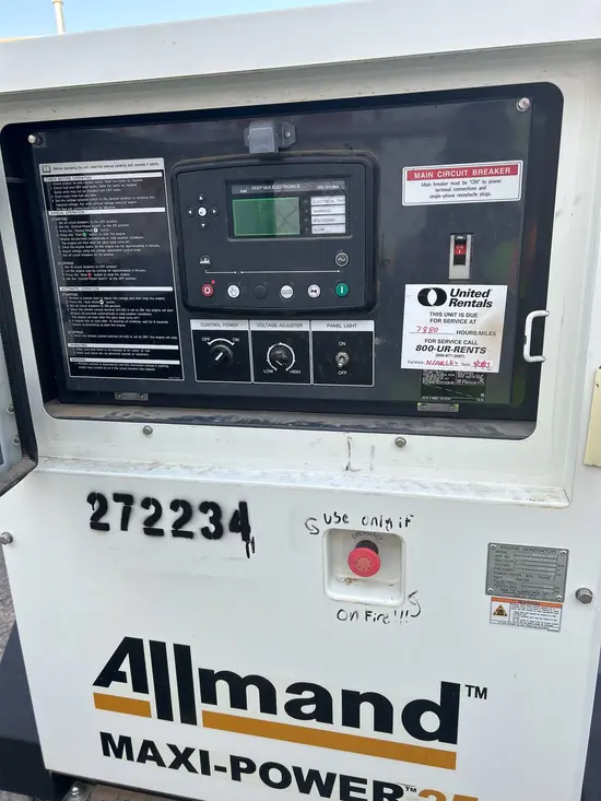 2021 Allmand MP25 Diesel Generator