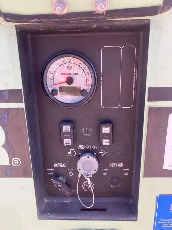 2018 Sullair 185DPQ-KU-T3 Air Compressor
