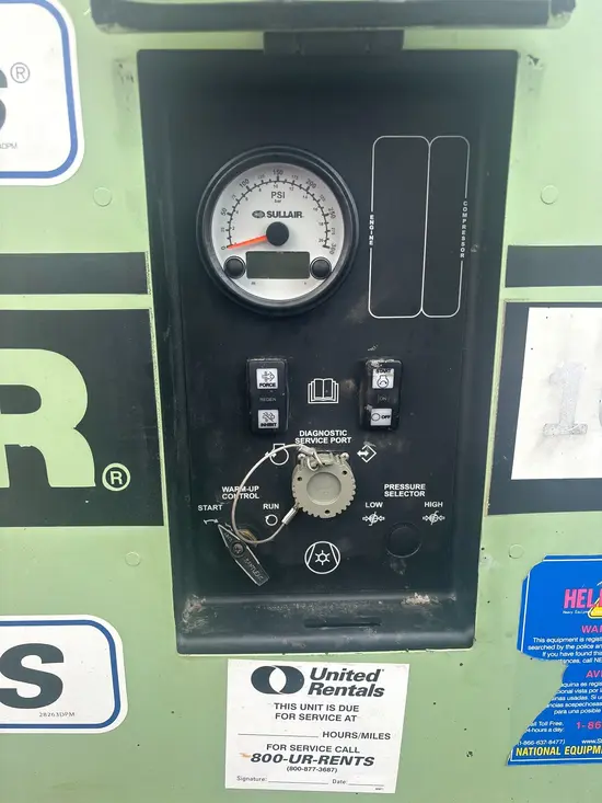 2018 Sullair 185DPQ-KU-T3 Air Compressor
