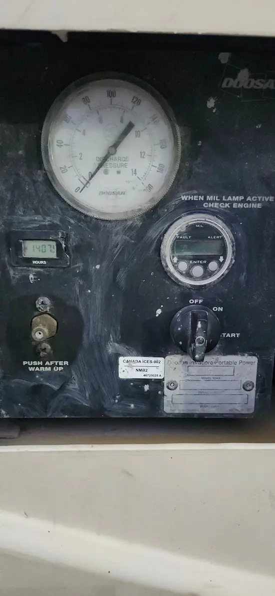 2018 Doosan C185WDZ-T4F Air Compressor