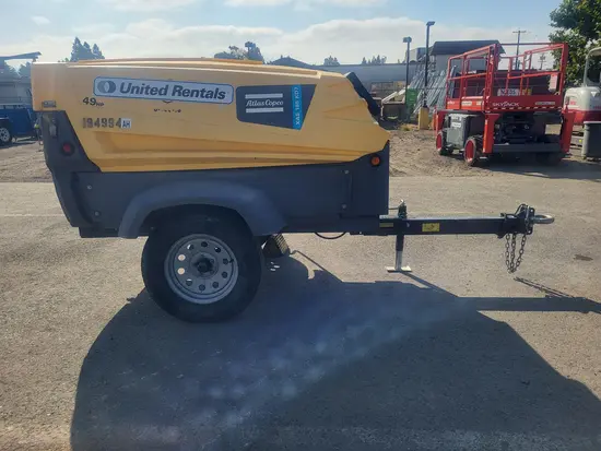 2017 Atlas Copco XAS185KD7FT4PE Air Compressor