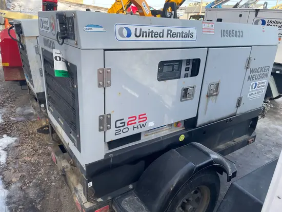 2019 Wacker Neuson G25 T4F Diesel Generator
