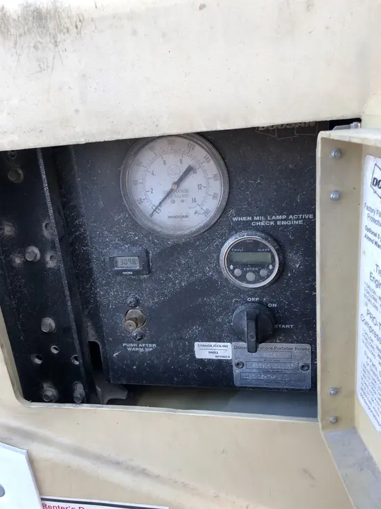 2018 Doosan C185WDZ-T4F Air Compressor
