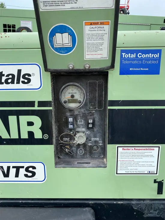 2018 Sullair 185DPQ-KU-T3 Air Compressor