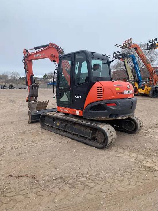 2019 Kubota KX080-4SR3A Mini Excavator