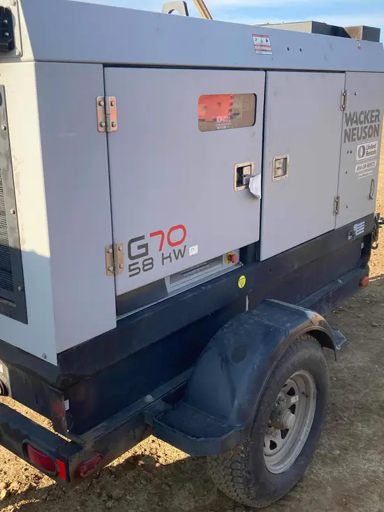 2018 Wacker Neuson G70 T3 Diesel Generator