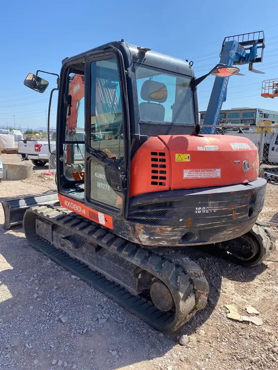 2016 Kubota KX080-4R3A Mini Excavator