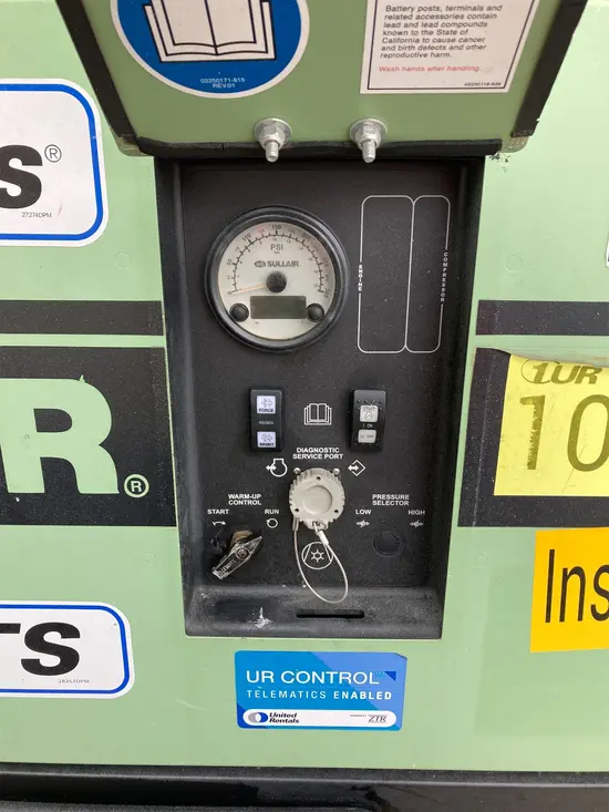 2018 Sullair 185DPQ-KU-T3 Air Compressor