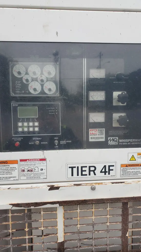 2021 Multiquip DCA70SSIU4F Diesel Generator