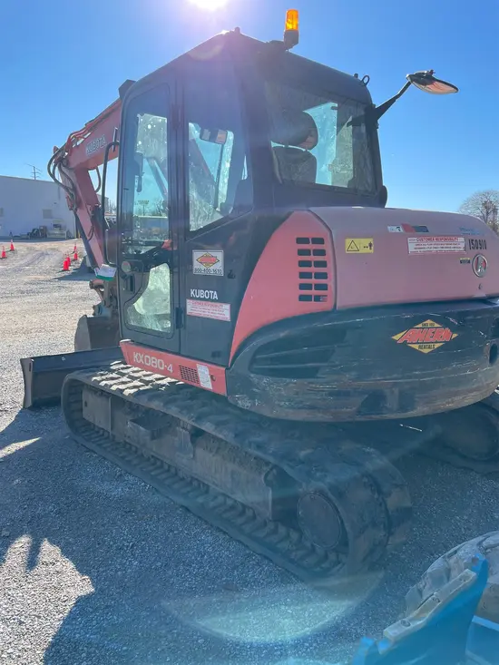 2015 Kubota KX080-4R3A Mini-Excavator