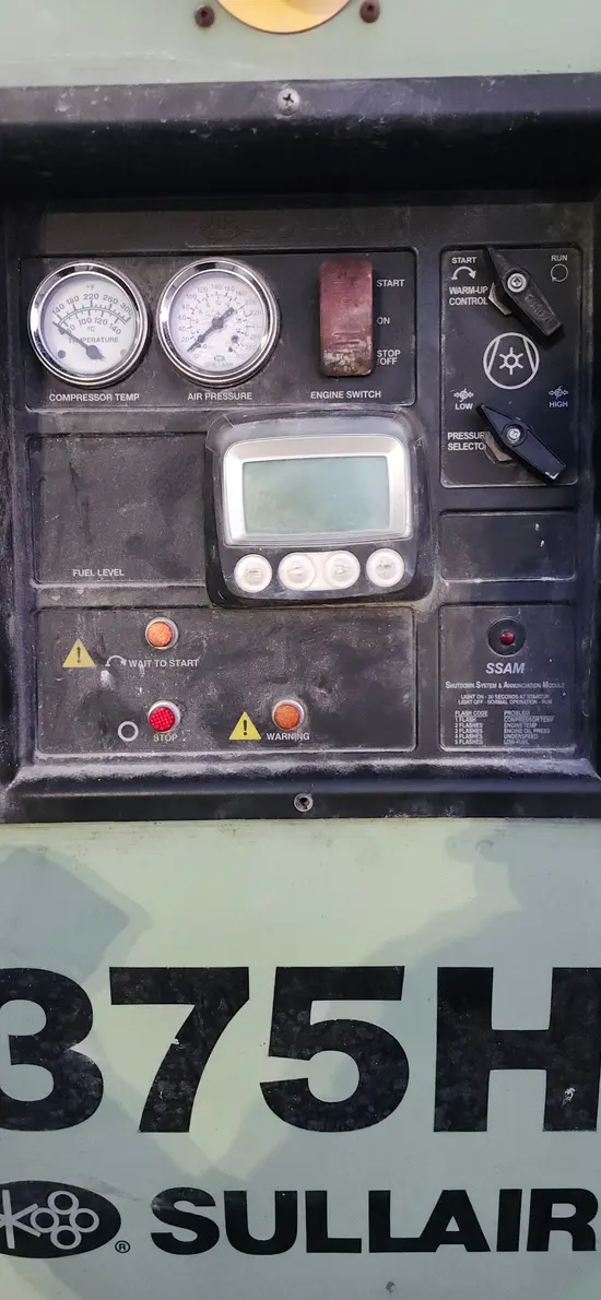 2018 Sullair 375HDPQ/JD3-LRC Air Compressor