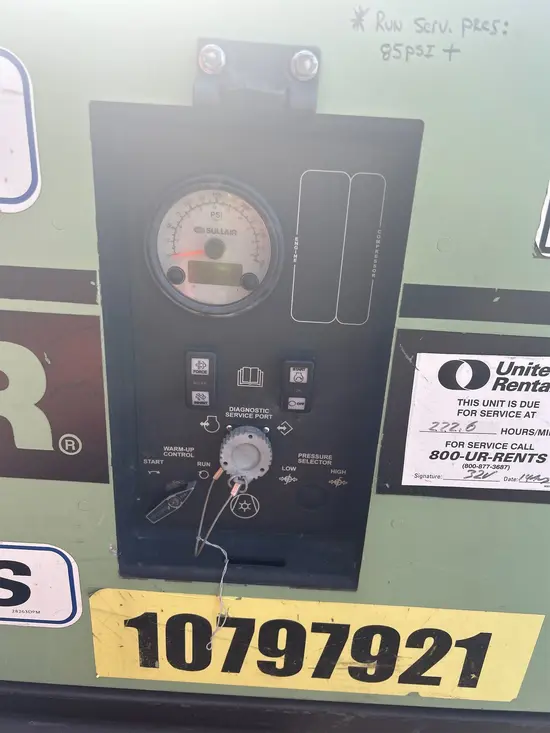 2018 Sullair 185DPQ-KU-T3 Air Compressor