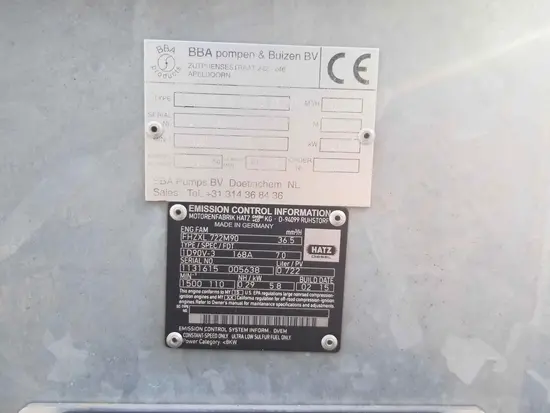 2016 BBA PT150 Pump