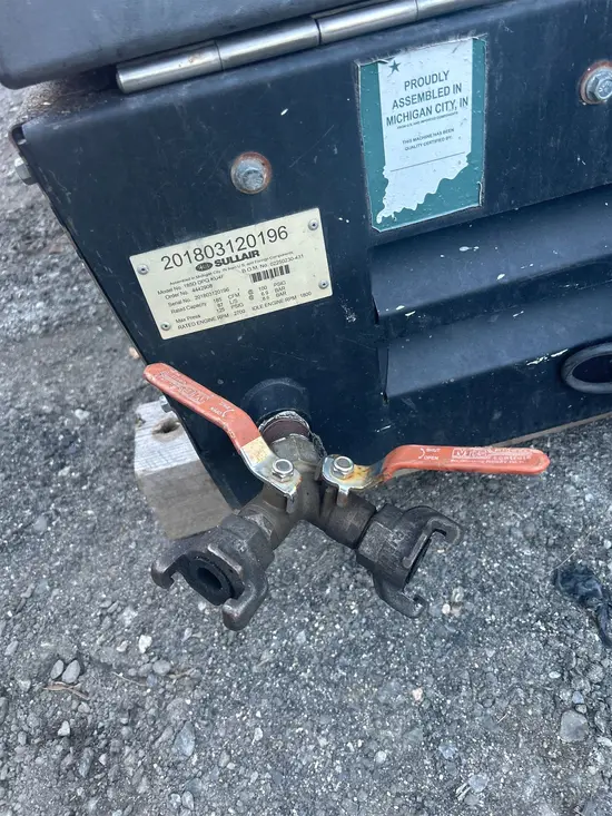 2018 Sullair 185DPQ-KU-T3 Air Compressor