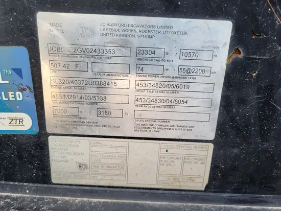 2015 JCB 507-42 Forklift