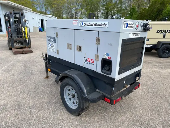 2018 Wacker Neuson G25 T4F Diesel Generator