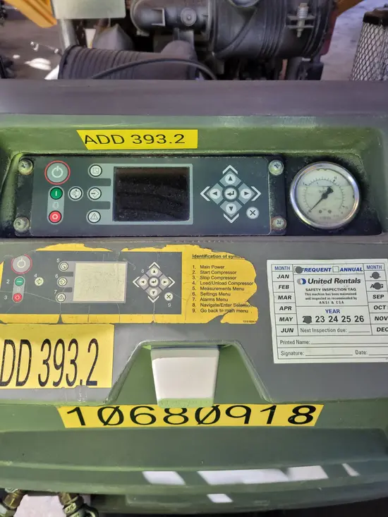2017 Atlas Copco XAS185KD7 T4F Air Compressor