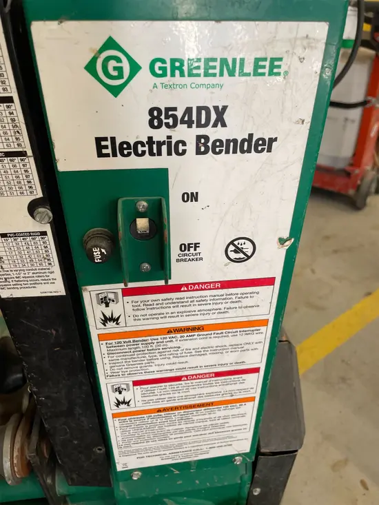 2017 Greenlee 854DX Bender