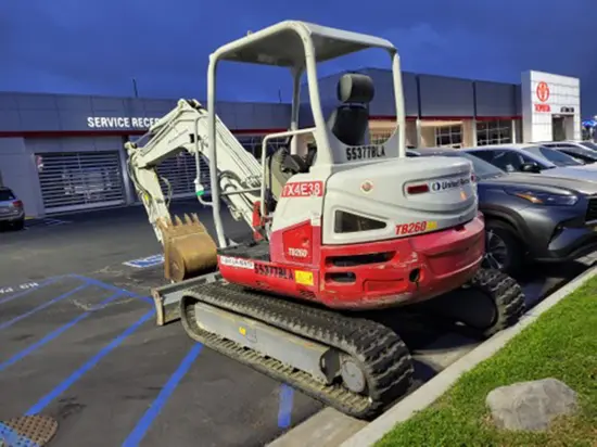 2017 Takeuchi TB260R Mini Excavator