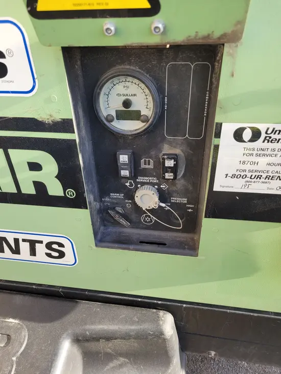 2017 Sullair 185DPQ-KU-T3 Air Compressor