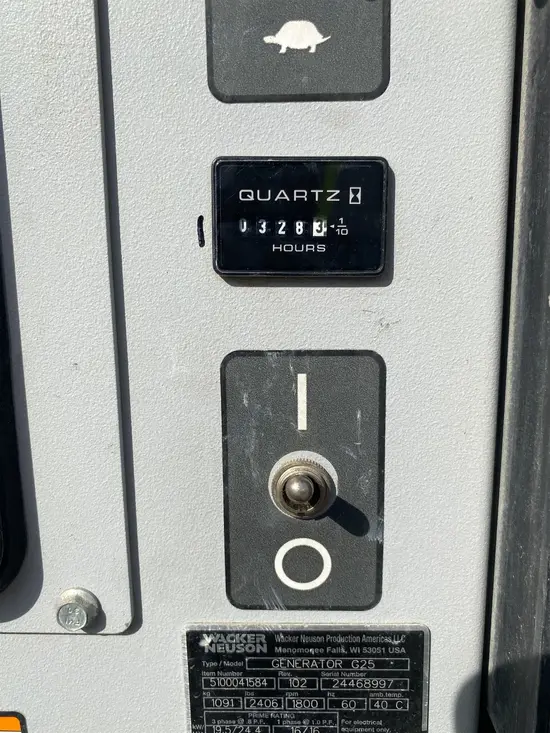 2018 Wacker Neuson G25 T4F Diesel Generator