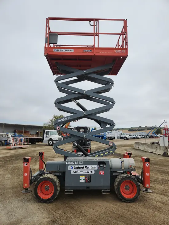2017 Skyjack SJ6832RT Rough Terrain Scissor Lift