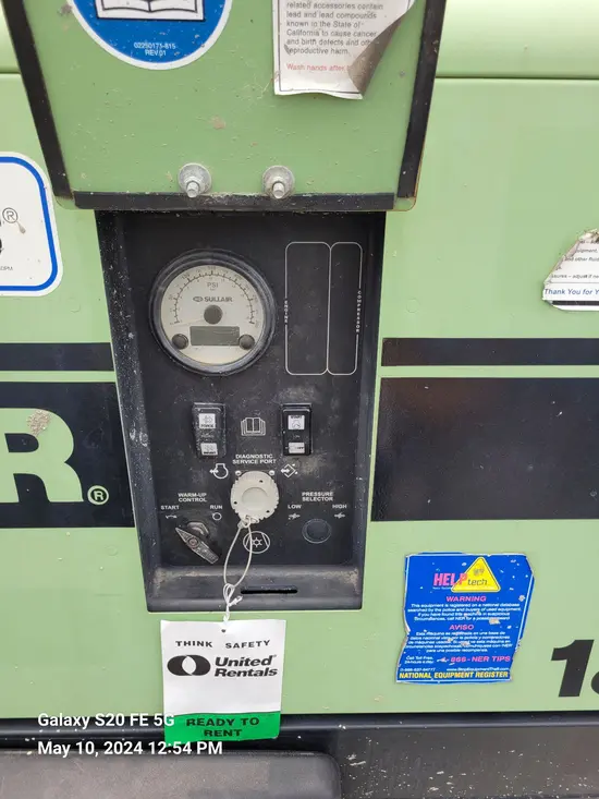 2018 Sullair 185DPQ-KU-T3 Air Compressor