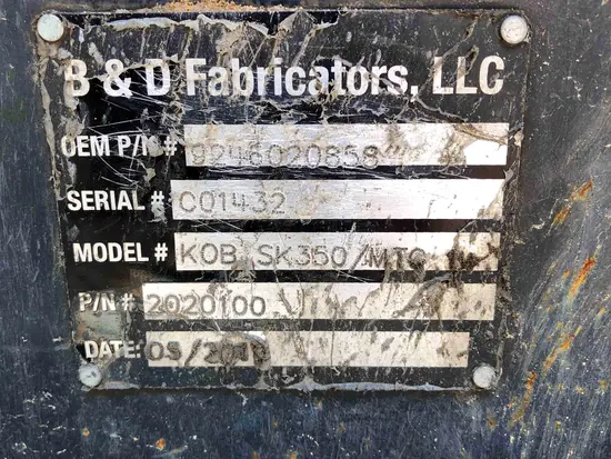 2016 Atlas Copco HB3600 Attachment